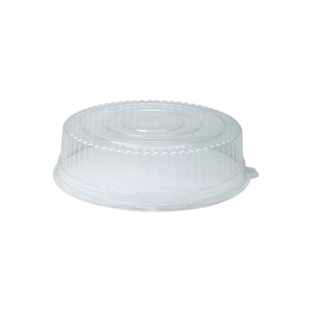 Clear Round Raised Lid for Large Tray FLR-312B Tabletop, Pk of 25