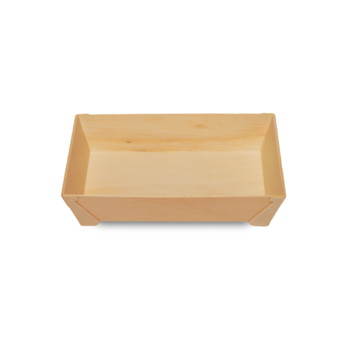 720ml Rectangular Wooden Bento Box Tabletop, Pack of 50