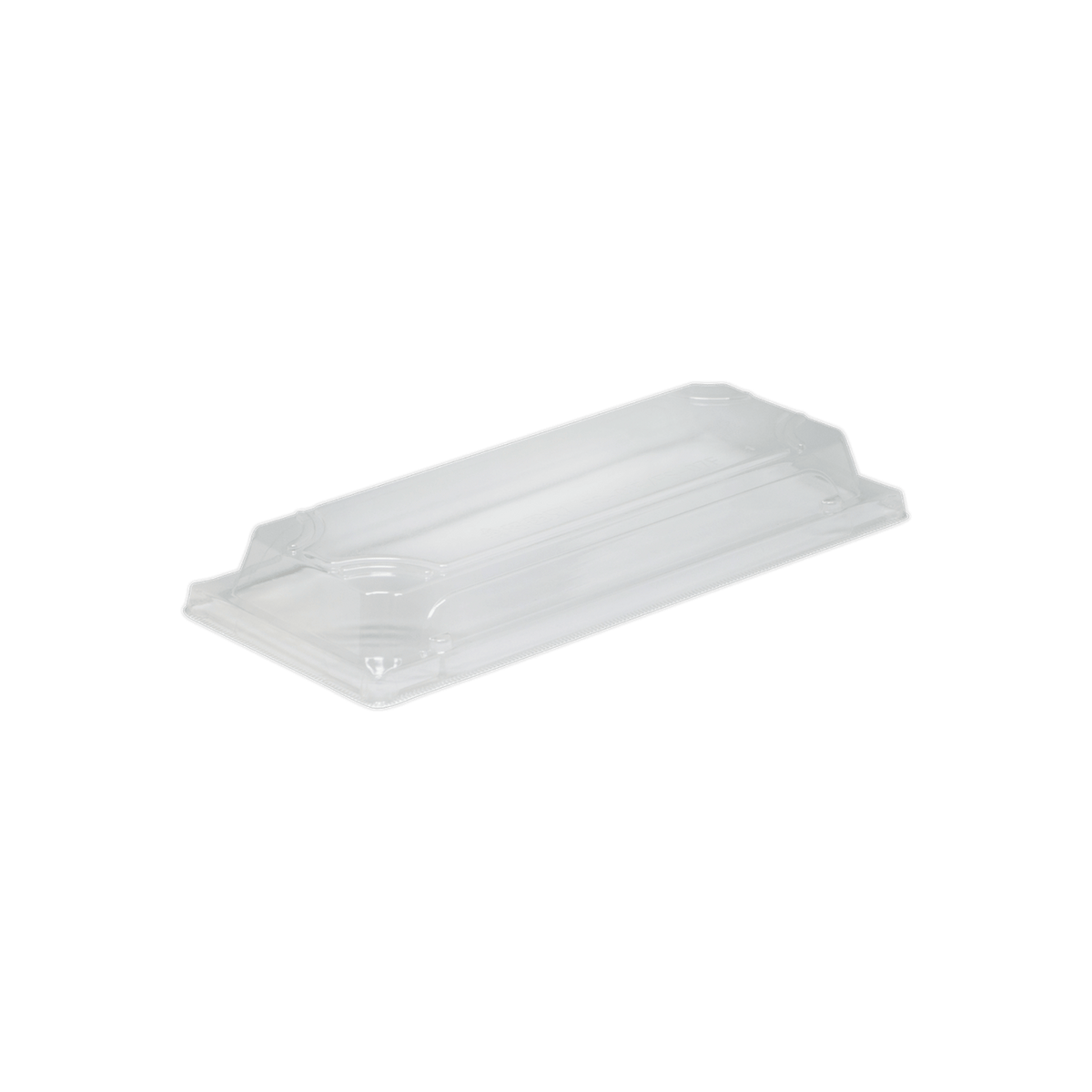 Clear Rectangular Raised Lid for Bento Box FS-06B, Pack of 50