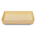 1050ml Rectangular Wooden Bento Tray Tabletop, Pack of 25
