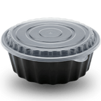 2500ml Round PP Container and Clear Lid