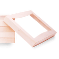 302 × 204 × 30mm Rectangular DIY Wood Veneer Food Box Lid