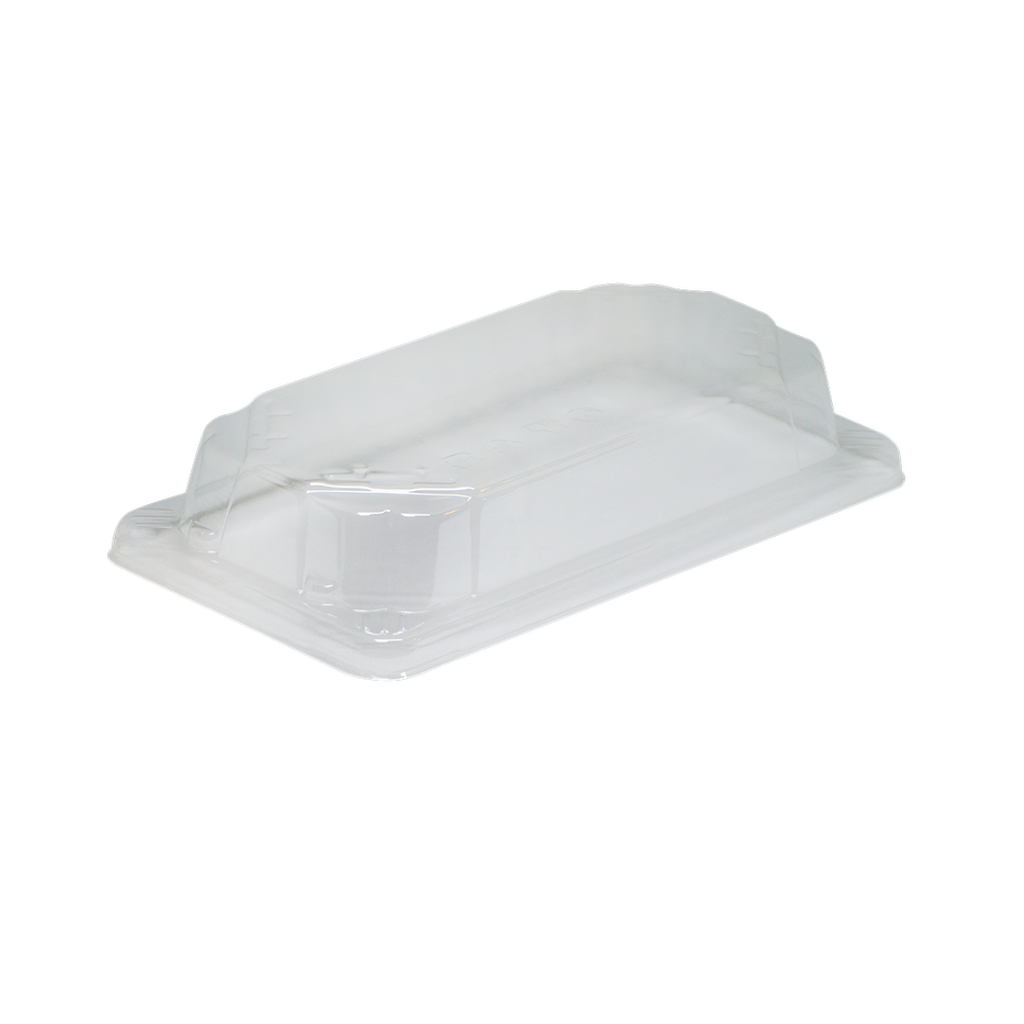 Clear Rectangular Raised Lid for Bento Box FS-06B, Pack of 50