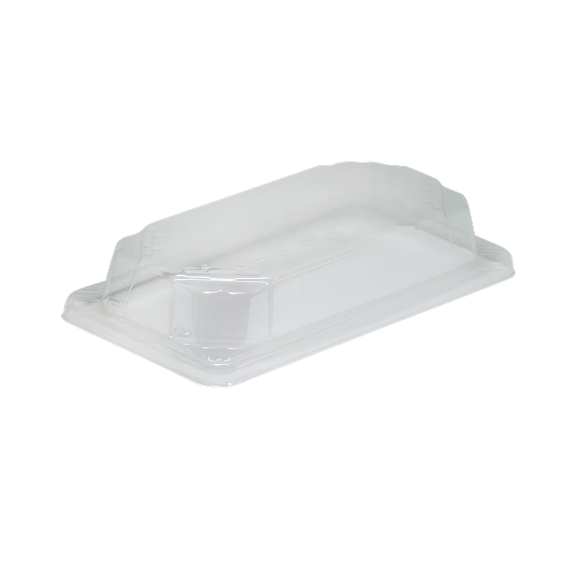 Clear Rectangular Raised Lid for Bento Box FS-06B, Pack of 50