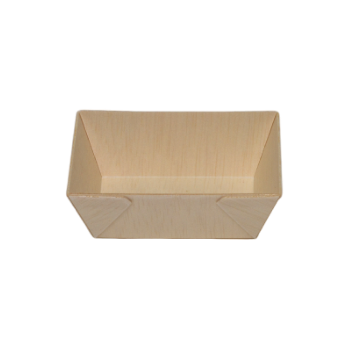 190ml Rectangular Wooden Bento Box Tabletop, Pack of 50