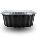 2500ml Round PP Container and Clear Lid