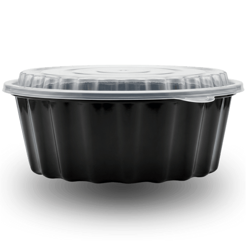 2500ml Round PP Container and Clear Lid