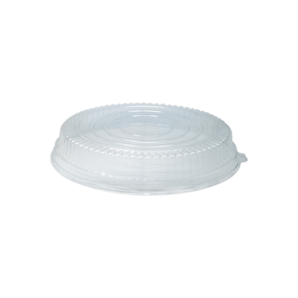 Clear Round Raised Lid for Large Tray FLR-316B Tabletop, Pk of 25