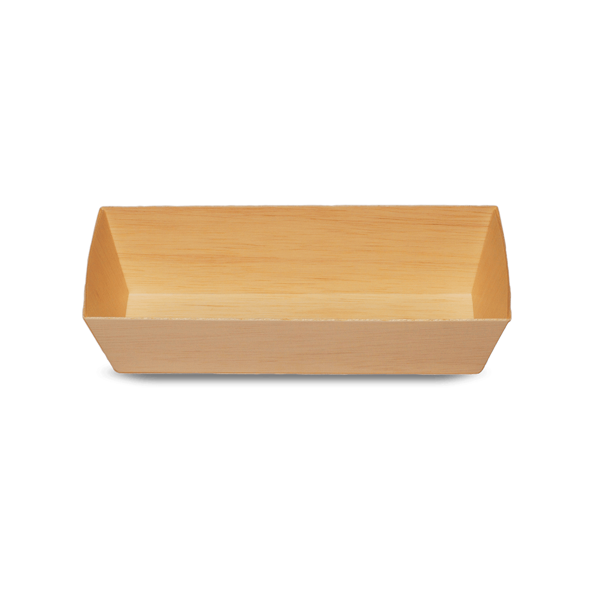 1000ml Rectangular Wooden Bento Box Tabletop, Pack of 50
