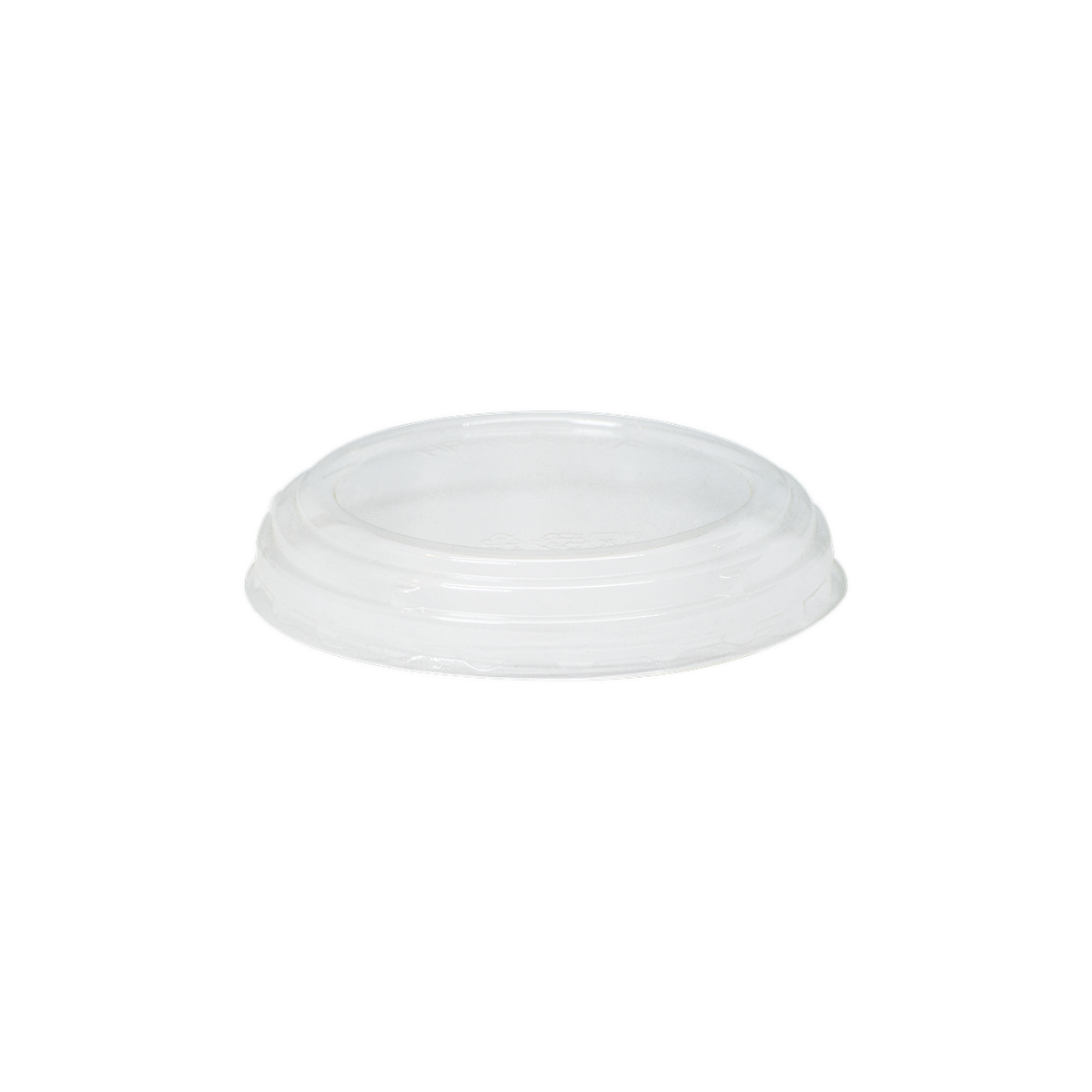 Clear Round Raised Lid for Falcatainer FLR-07B, Pack of 50