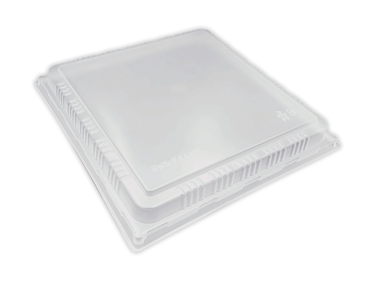 Clear Square Raised Lid for Bento Tray FA-440B, Pack of 50