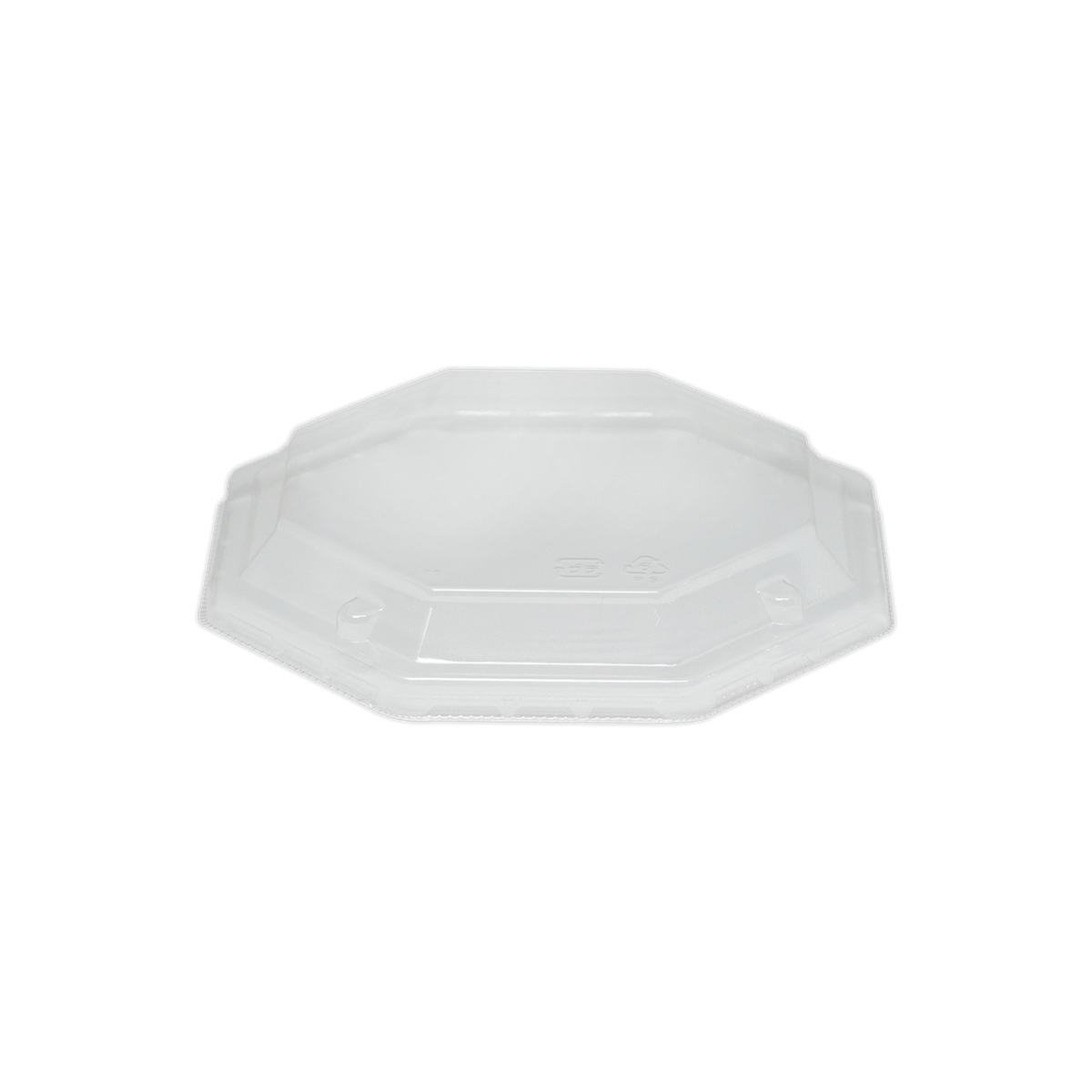 Clear Octagon Raised Lid for Bento Box FAN-11B, Pack of 50