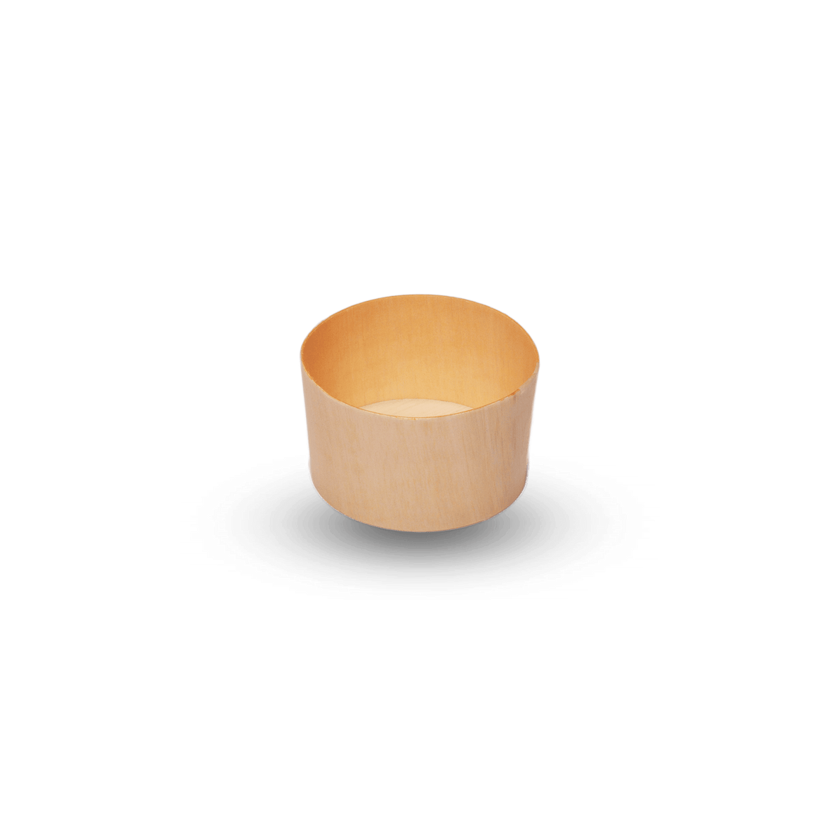 Ø85 × 50mm Round Wood Veneer Food Box Lid