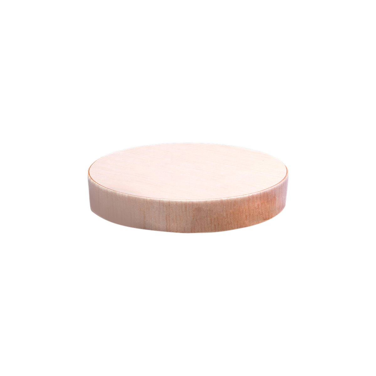 Wooden Round Flat Lid for Falcatainer FLR-07B, Pack of 50