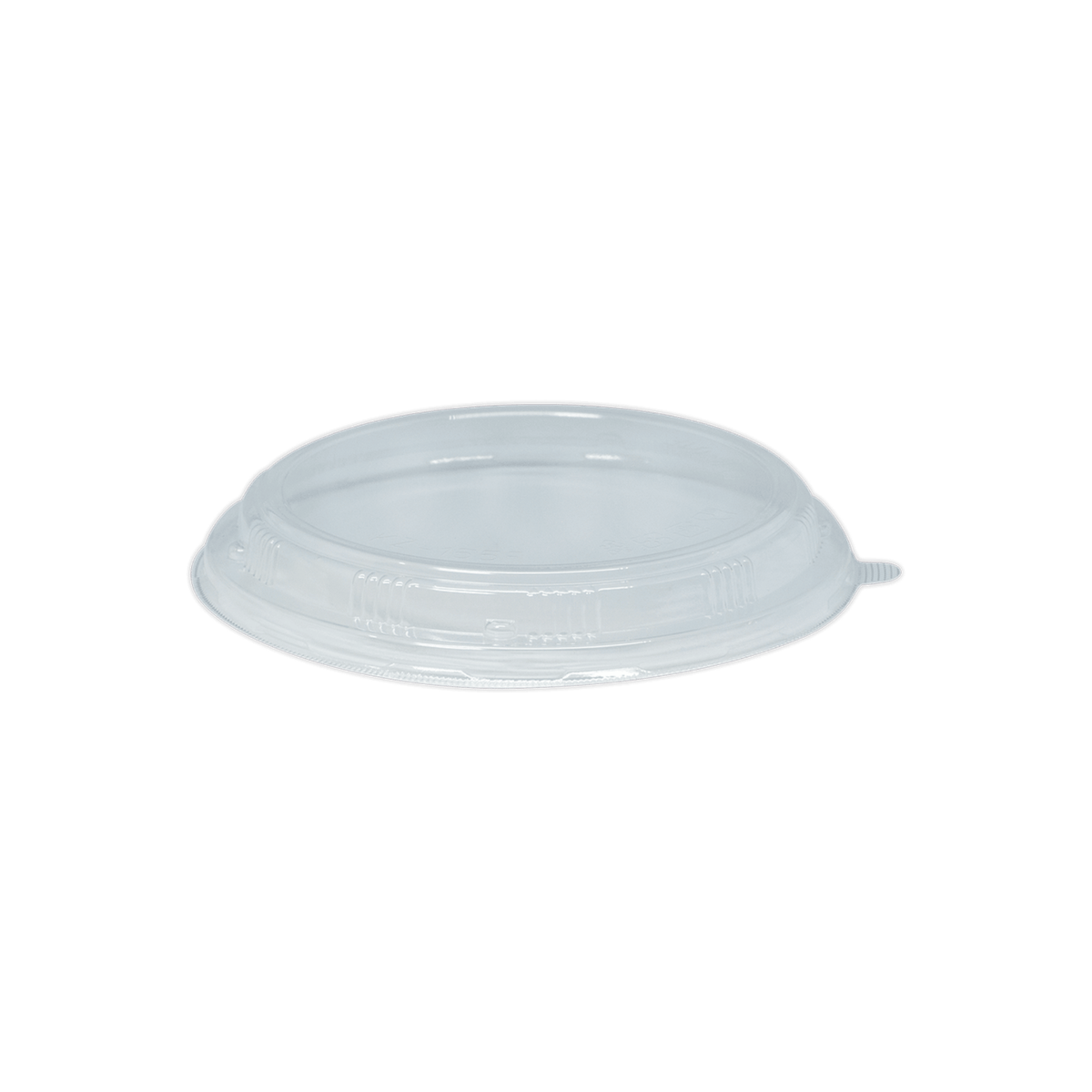 Clear Round Raised Lid for Falcatainer FLR-01B, Pack of 50