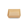 650ml Square Wooden Bento Box Tabletop, Pack of 50