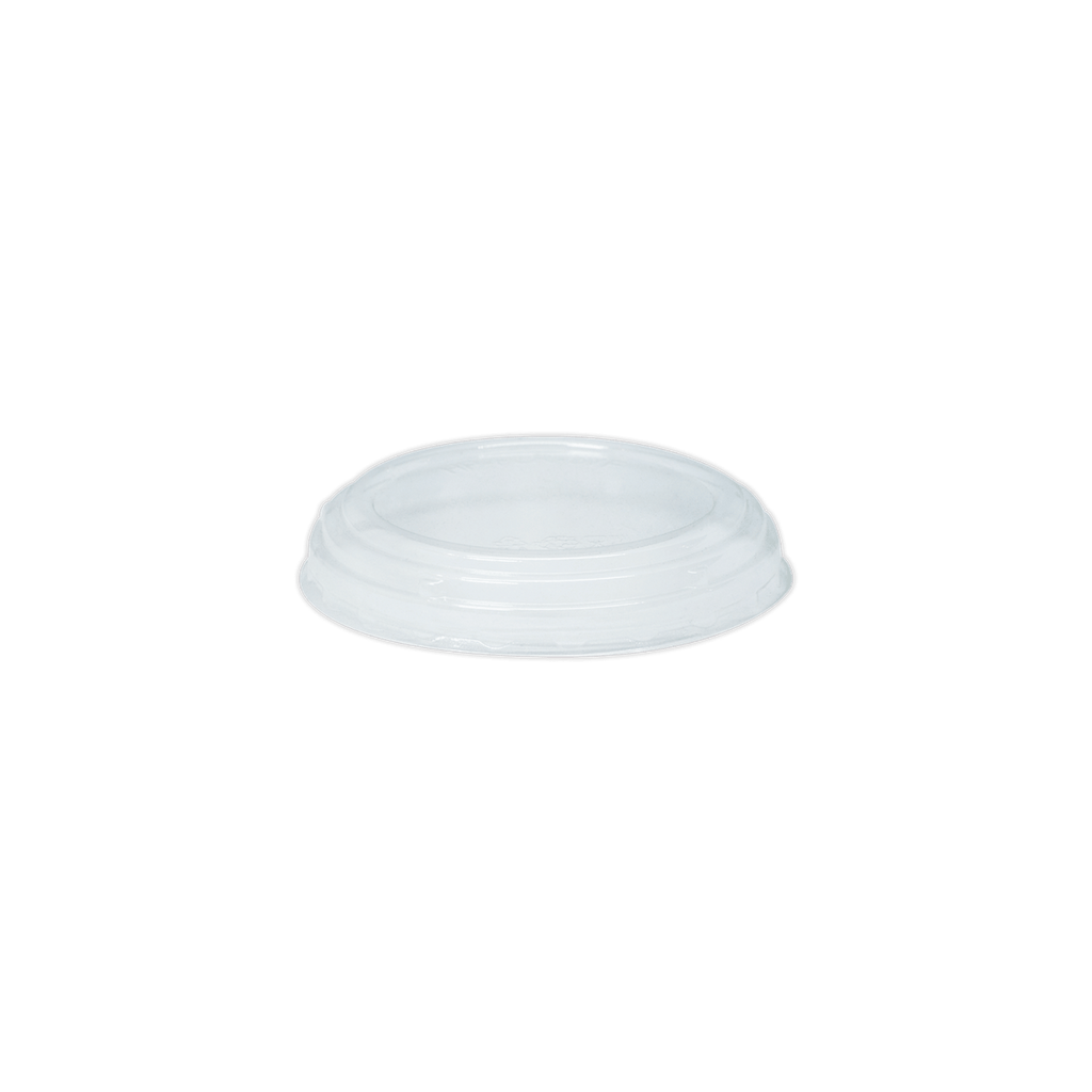 Clear Round Raised Lid for Falcatainer FLR-07B, Pack of 50