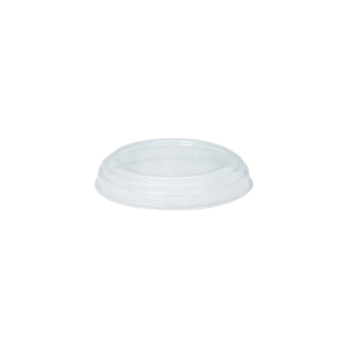 Clear Round Raised Lid for Falcatainer FLR-07B, Pack of 50
