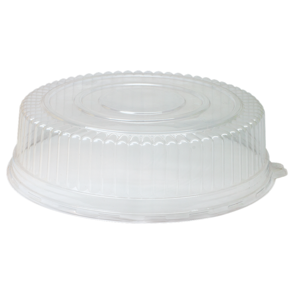 Clear Round Raised Lid for Large Tray FLR-312B Tabletop, Pk of 25