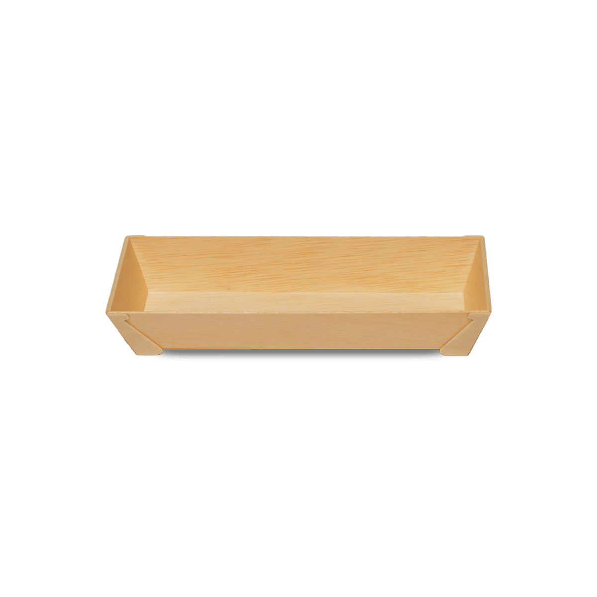 600ml Rectangular Wooden Bento Box Tabletop, Pack of 50