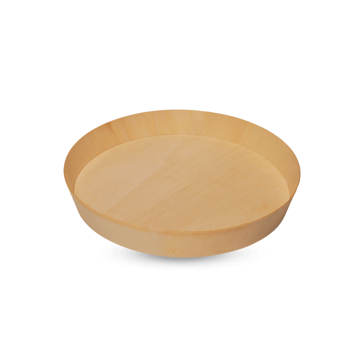 12" ø305X45mm Large Wooden Round Tray Tabletop, Pack of 25