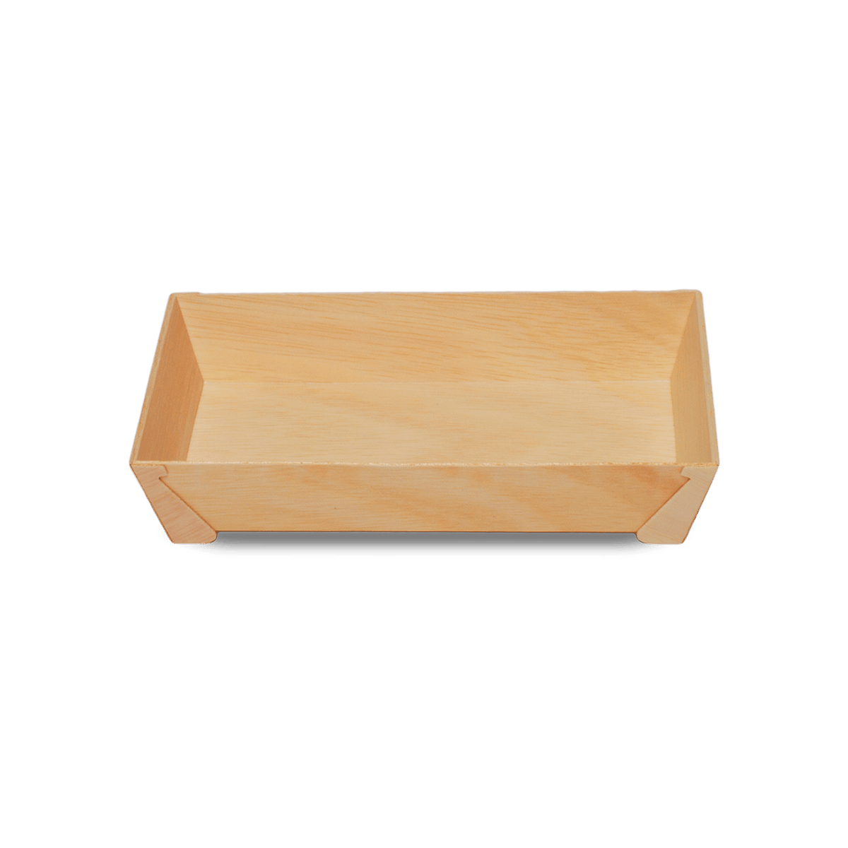 880ml Rectangular Wooden Bento Box Tabletop, Pack of 50