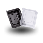 350ml Rectangular PP Container and Clear Lid