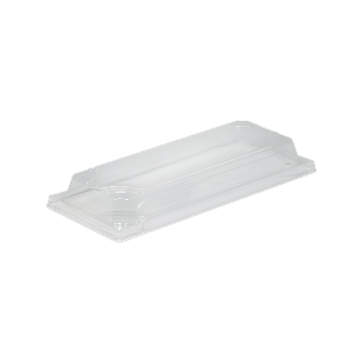 Clear Rectangular Raised Lid for Bento Box FS-07B, Pack of 50