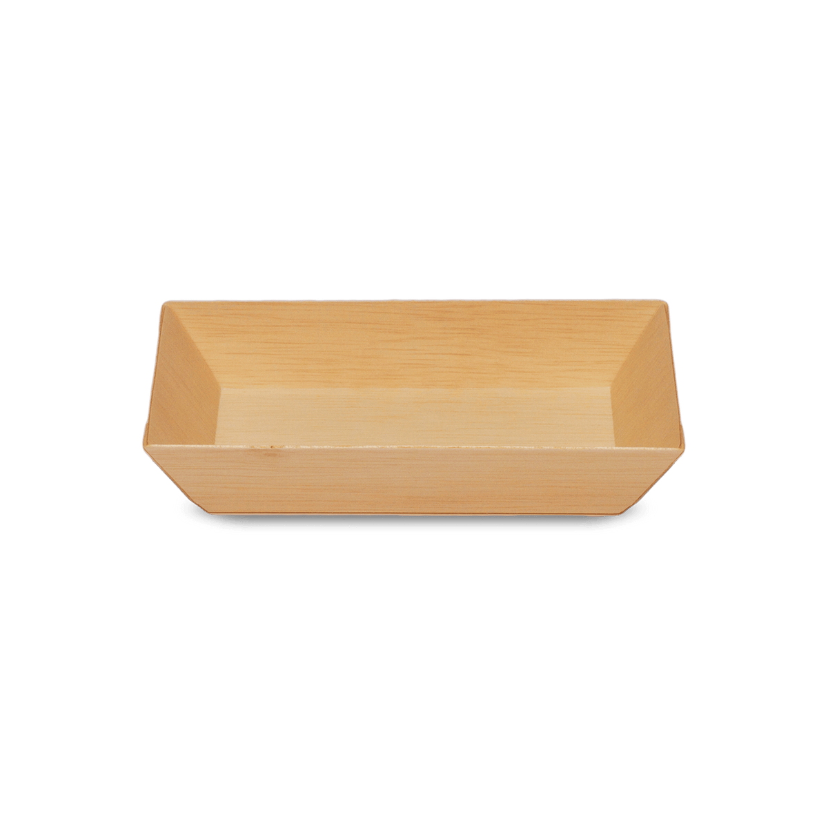 380ml Rectangular Wooden Bento Box Tabletop, Pack of 50